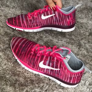 Pink Nike Free Runs